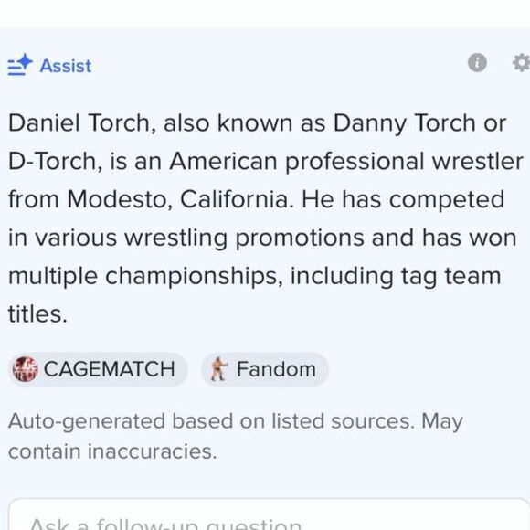 RARE! Daniel Torch D-Torch WWE Wresting Vintage T-Shirt Black Graphic SIZE XL - Picture 2 of 7